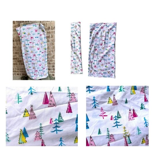 Modern Southern Home Christmas Tree Pillowcases King White 19 in W 38 in… - Picture 3 of 12